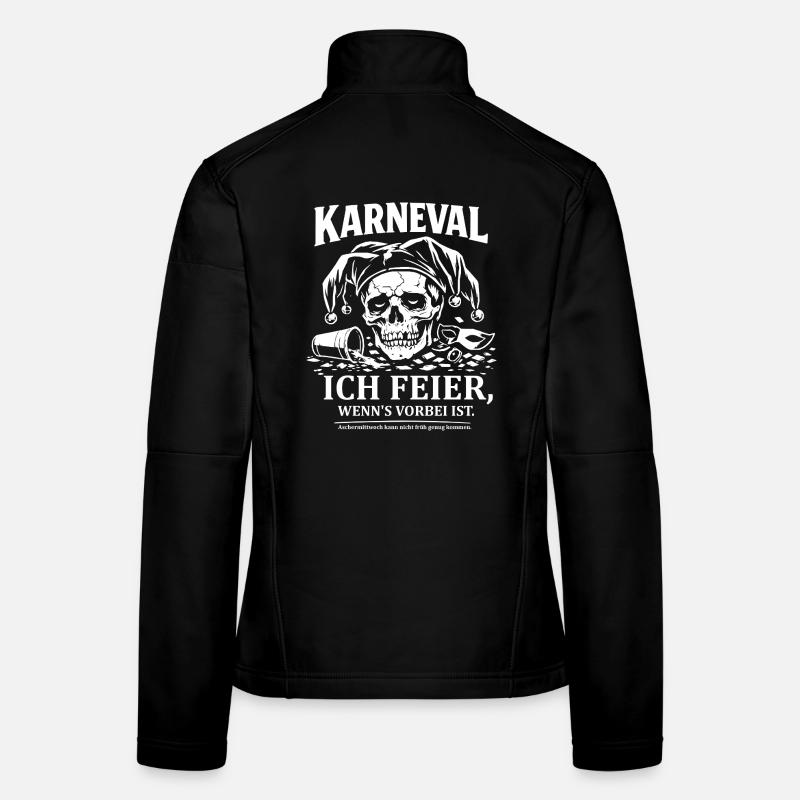 Anti Karneval - Frauen Softshelljacke - Schwarz