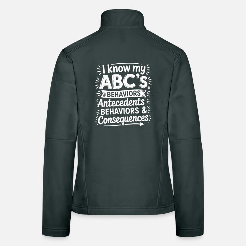 Comportement ABC : causes, comportements, conséquences Veste en tissu softshell Femme