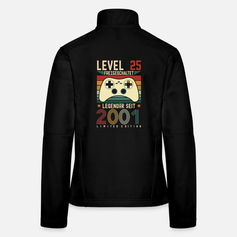 Level 25 Freigeschaltet 25.Geburtstag 25 jahre Frauen Softshelljacke