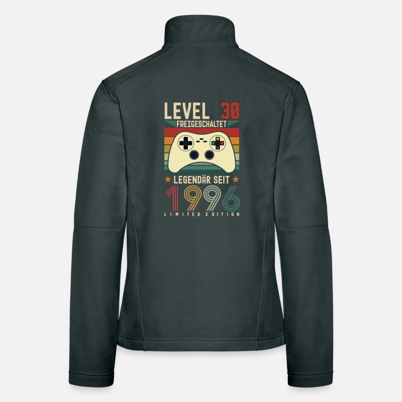 Level 30 Unlocked 30th Birthday 30 years Women's Softshell Jacket