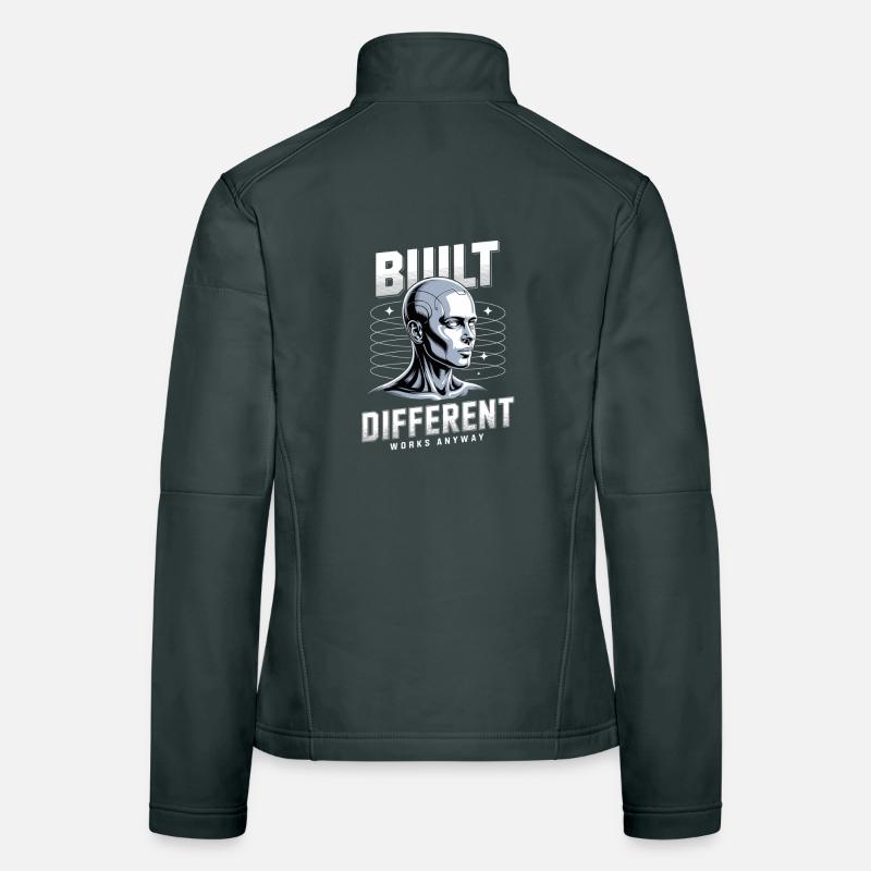 Neurodiversité neurodivergente construite différend Veste en tissu softshell Femme