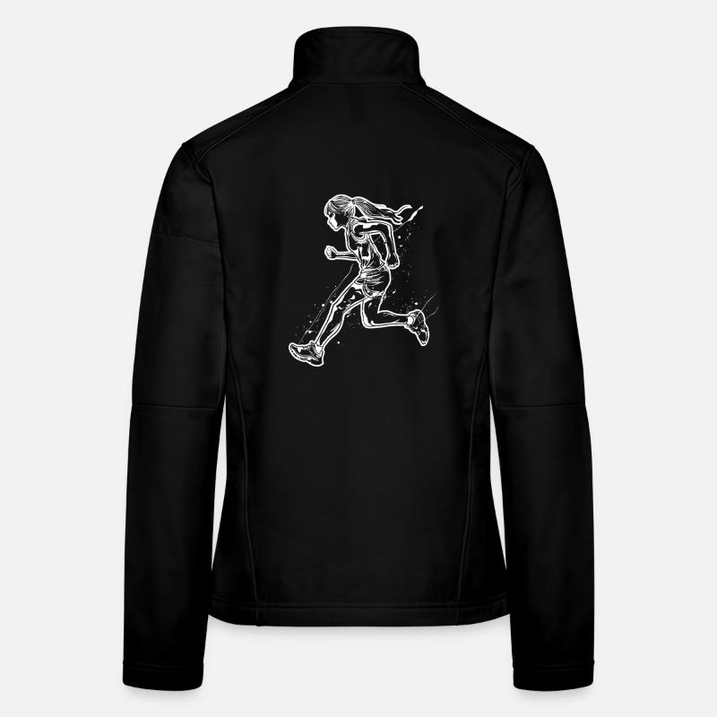 Sketch du coureur Veste en tissu softshell Femme