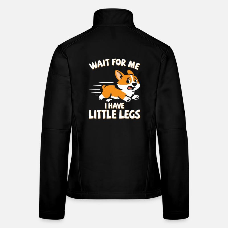Kurze Beine, Corgi, Meme, Lustiger Spruch, Wandern Frauen Softshelljacke