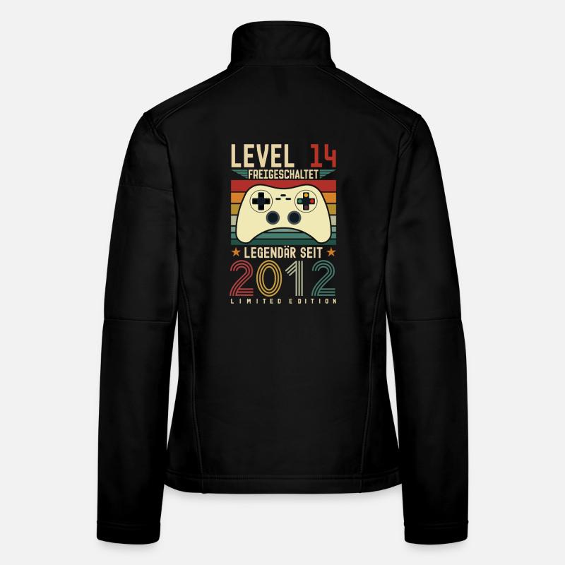 Level 14 Unlocked 14th Birthday 14 years Women's Softshell Jacket