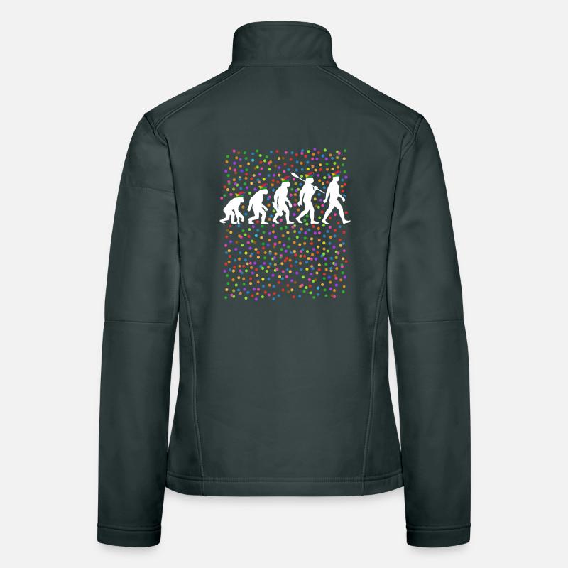 Homo Carnival | Évolution des Fous, Engraissé Veste en tissu softshell Femme