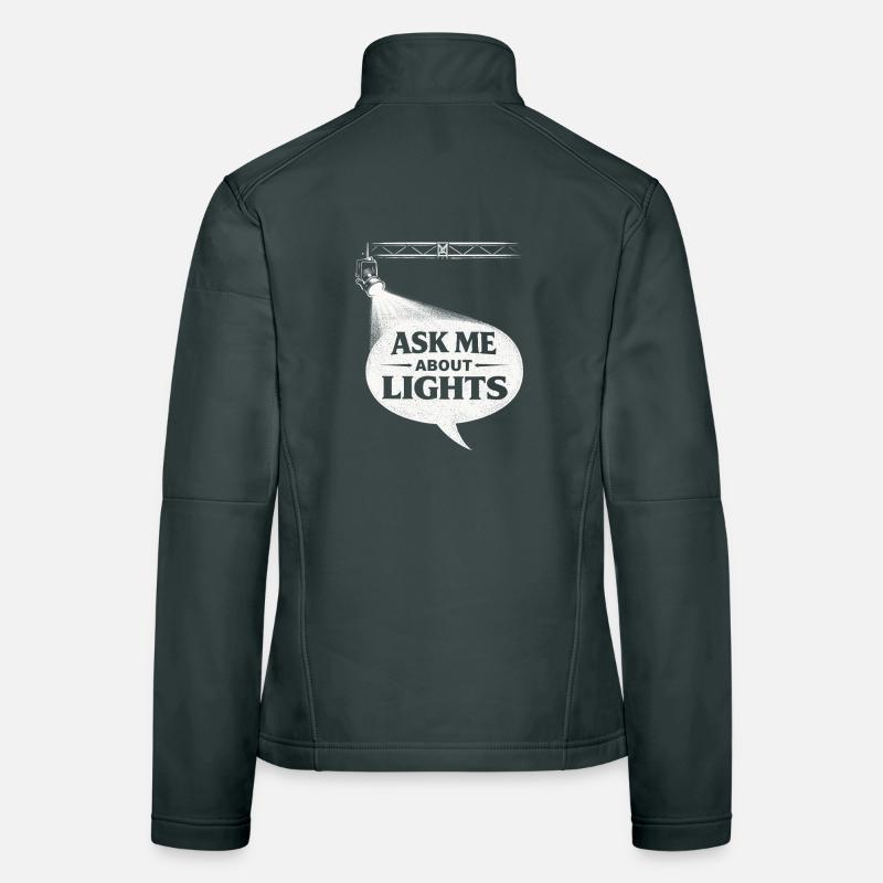 Lichttechniker Ask Me About Lights Women's Softshell Jacket