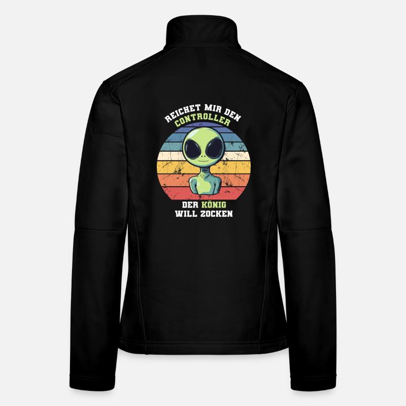 Alien - der könig will zocken Frauen Softshelljacke