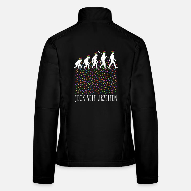 Homo Karnevalis | Jeck seit Urzeiten, Fastnacht Frauen Softshelljacke