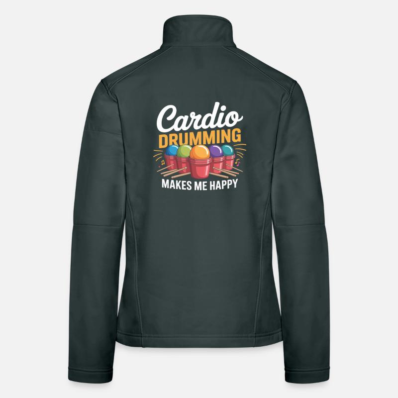 Cardio Drumming Freude Frauen Softshelljacke