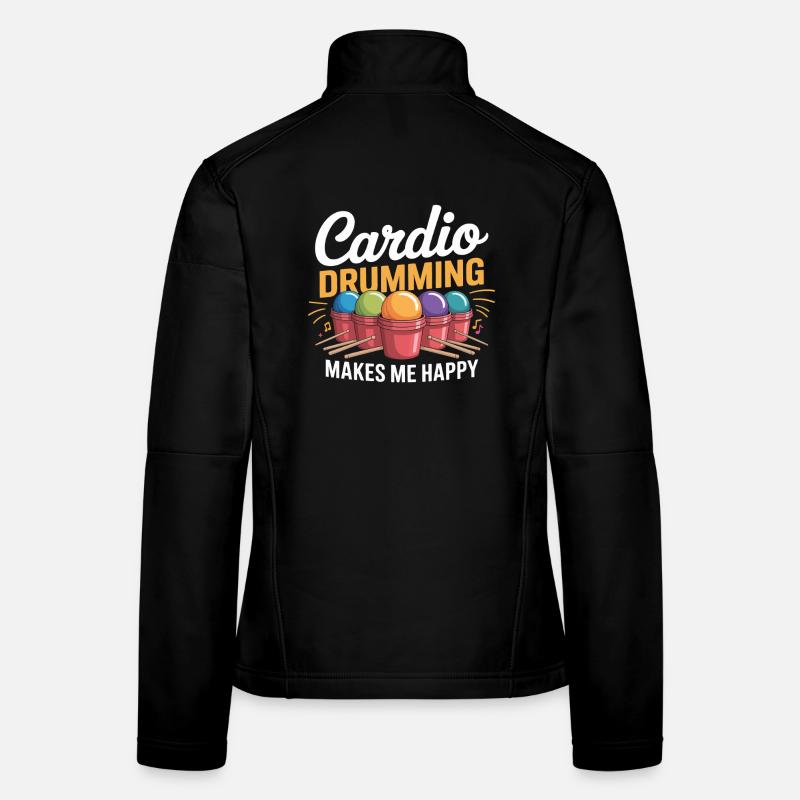 Cardio Drumming Freude Frauen Softshelljacke