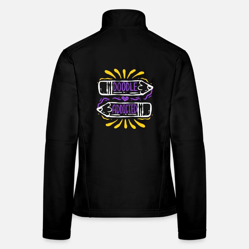 Doodle Doodle Drawing Women's Softshell Jacket