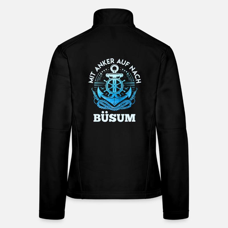 MER DU NORD AVEC ANCRE VERS BÜSUM Fun Veste en tissu softshell Femme