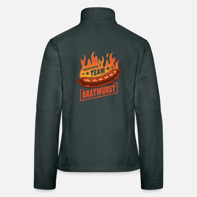 Project Manager Team Bratwurst | Grilling Fire Women's Softshell Jacket