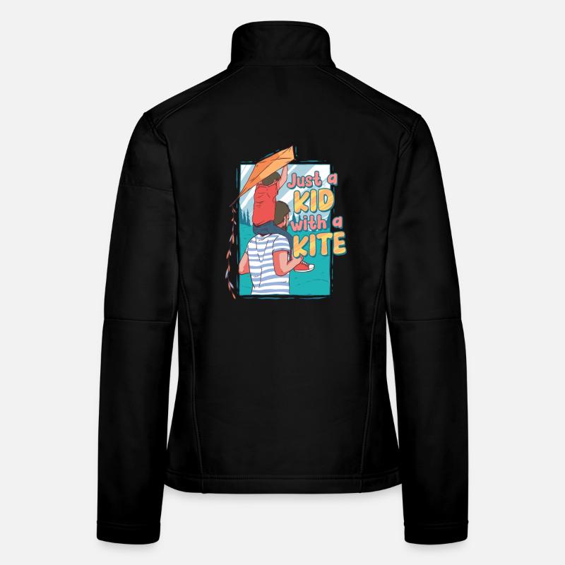 Drachen Drachensteigen - Frauen Softshelljacke - Schwarz