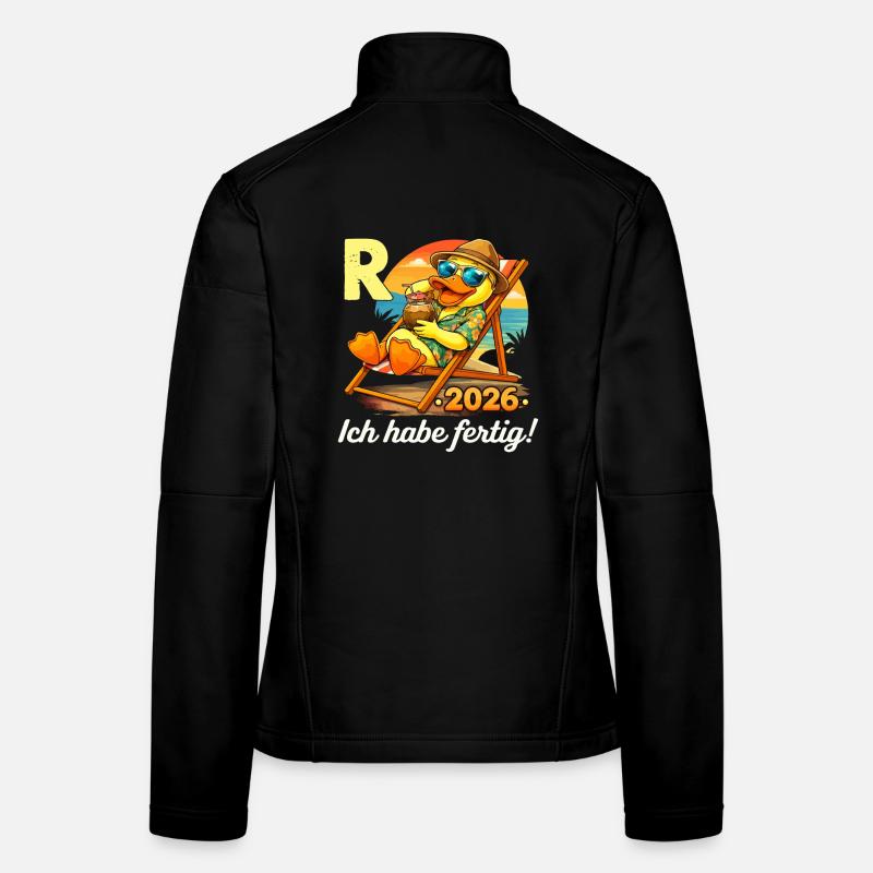 Pension 2026 Pension Funny Duck Retirement Women's Softshell Jacket