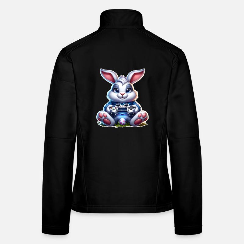 Joueur de Jeux de Lapins de Pâques Veste en tissu softshell Femme