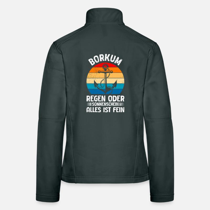 BORKUM RAIN OR SHINE, EVERYTHING IS FINE Women's Softshell Jacket