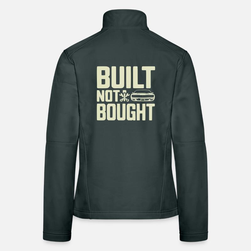 Built Not Bought Schrauber Statement Frauen Softshelljacke