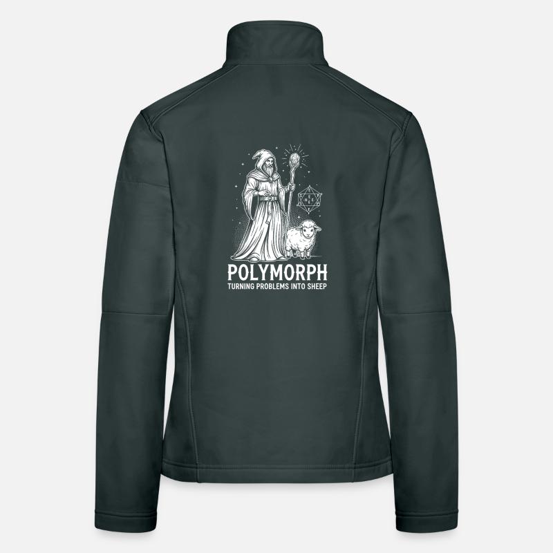 Magicien, RPG : Sort d’humour nerd Veste en tissu softshell Femme