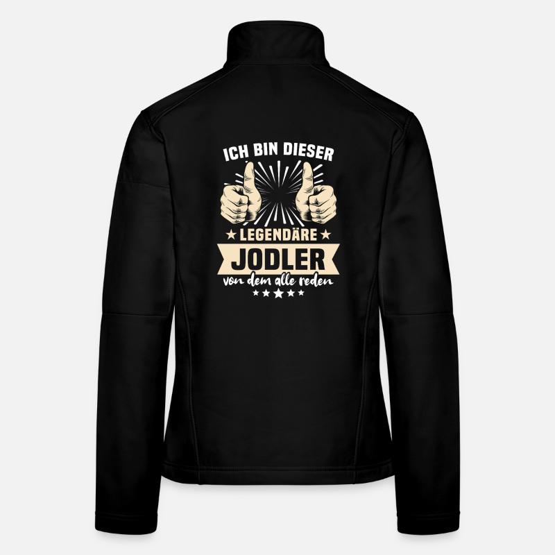 Dictons de yodelling Veste en tissu softshell Femme