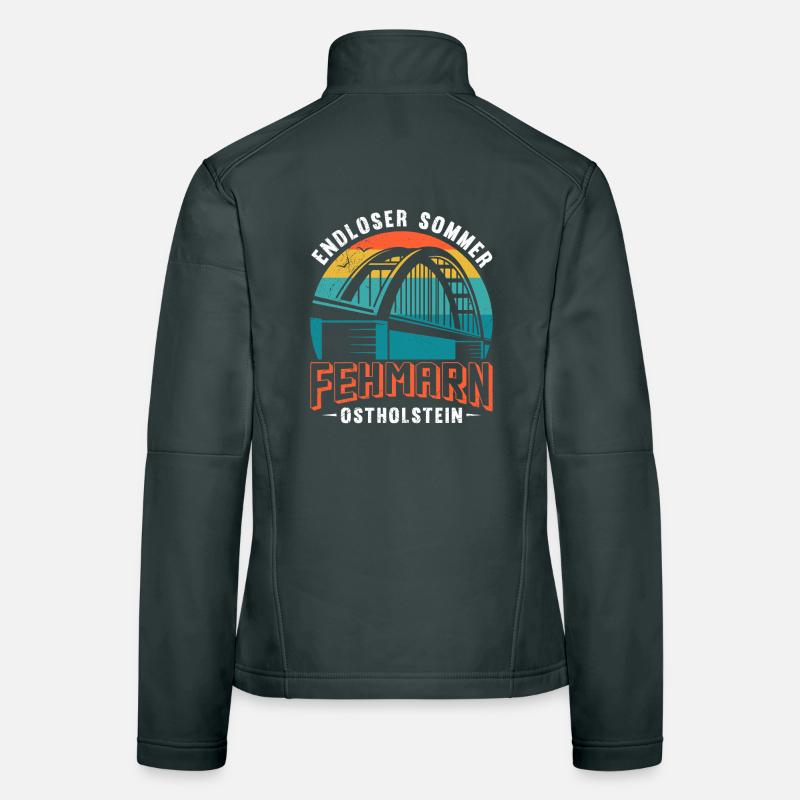 Baltic Sea FEHMARN ENDLESS SUMMER OSTHOLSTEIN Funny Women's Softshell Jacket