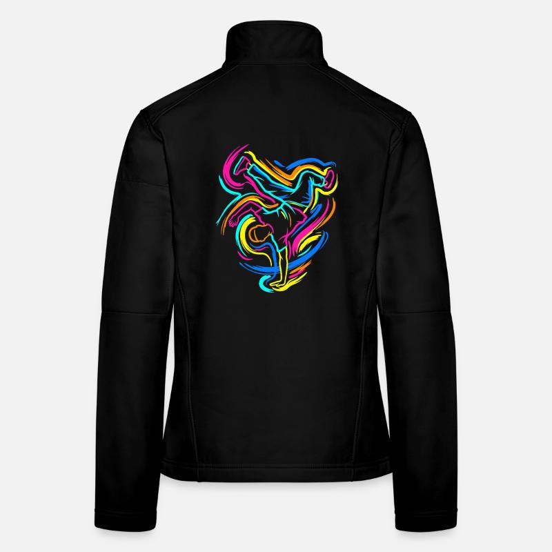 Breakdancing Women's Softshell Jacket