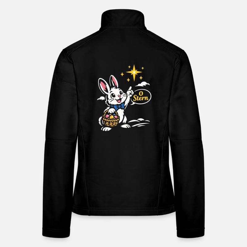 Dessin animé Étoile de Pâques pour bébés Veste en tissu softshell Femme