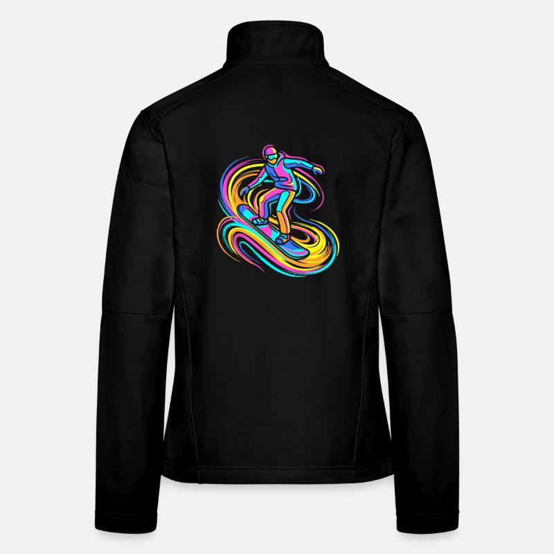 Snowboarder Frauen Softshelljacke