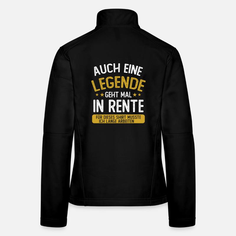 Auch Eine Legende Geht Mal In Rente Frauen Softshelljacke