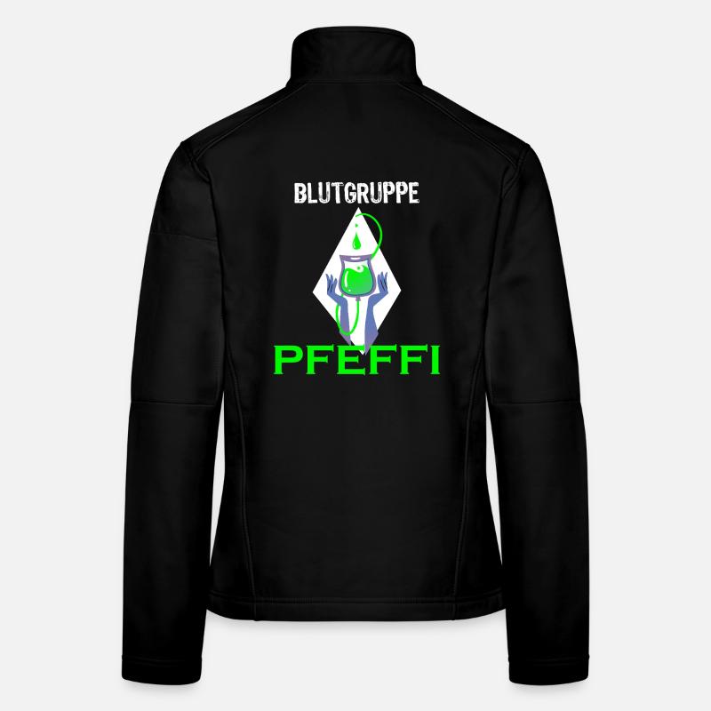 Blood type Pfeffi – peppermint, booze & fun Women's Softshell Jacket