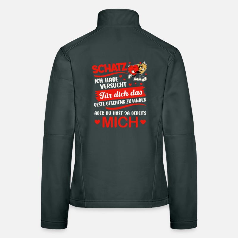 Schatz ich habe versucht das perfekte Valentinstag Frauen Softshelljacke