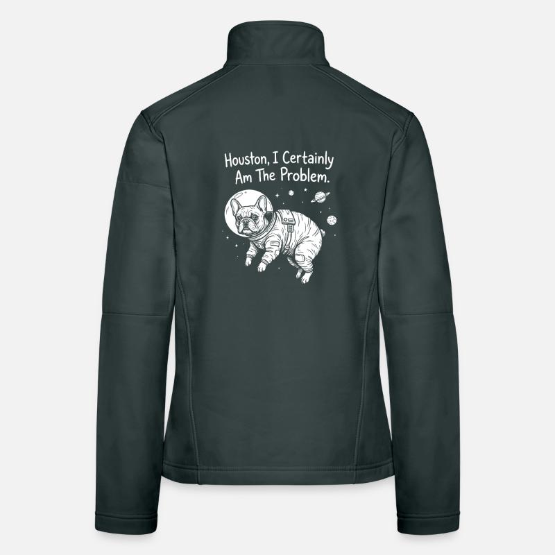 Frenchie dans l’espace – Je suis certainement le problème Veste en tissu softshell Femme
