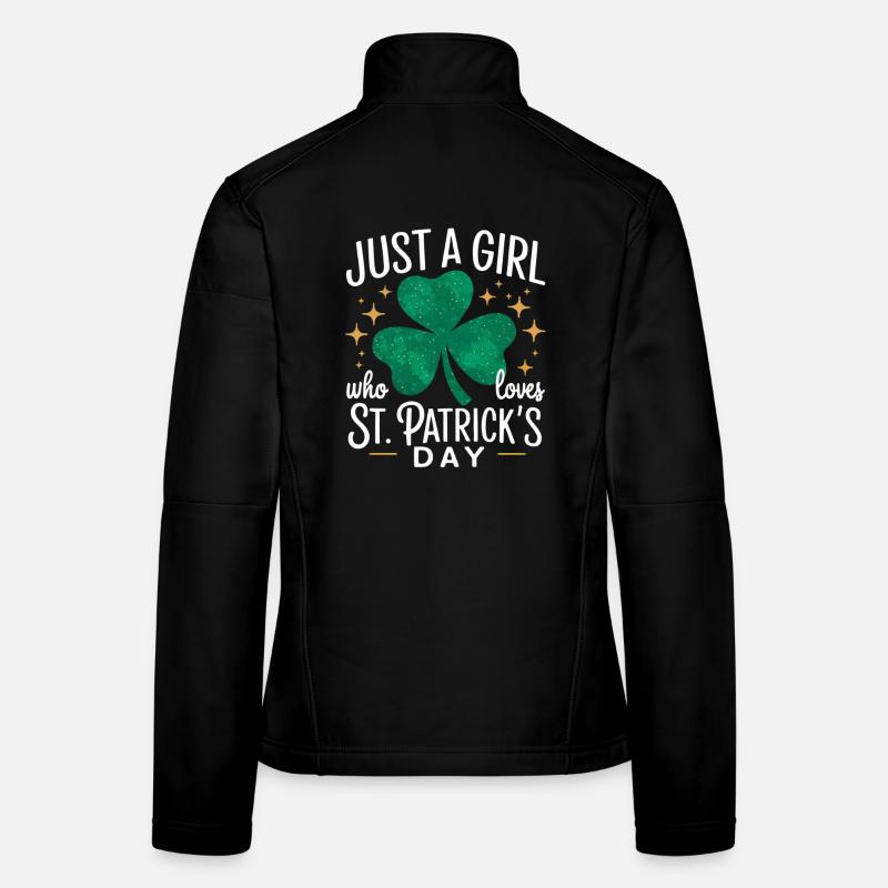 Une seule fille aime la Saint-Patrick Veste en tissu softshell Femme