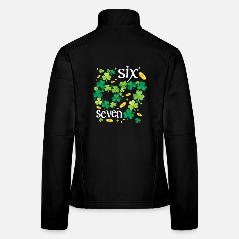 Irland Irisch Shamrock St. Patricks Day 6 7 Meme Frauen Softshelljacke