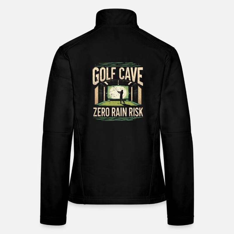 Golf Simulator Golf Cave Zero Rain Risk Women's Softshell Jacket