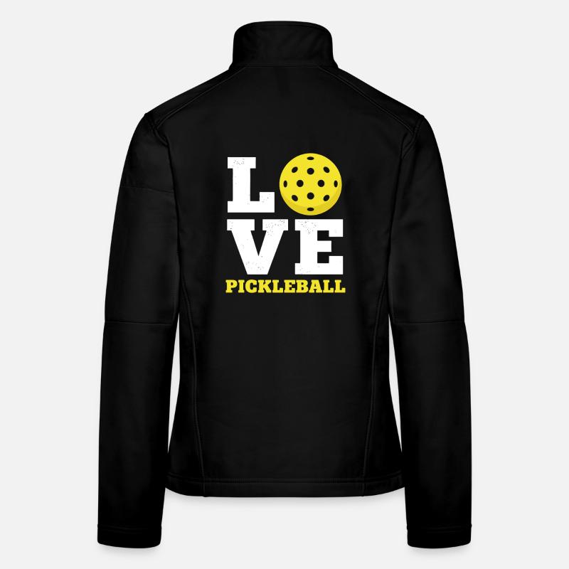 Love Pickleball - Paddle Sport Distressed  Women's Softshell Jacket