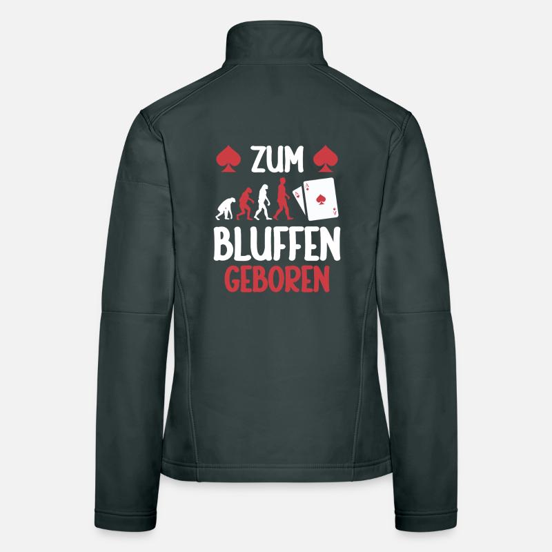 Né pour bluffer Veste en tissu softshell Femme