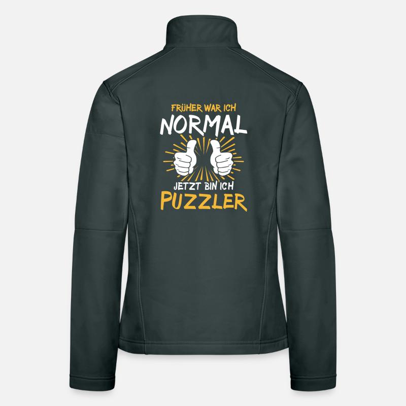 Puzzler Spruch Frauen Softshelljacke