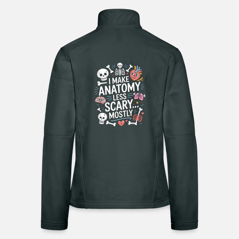 PT Educator I Make Anatomy Less Physiotherapy Women's Softshell Jacket