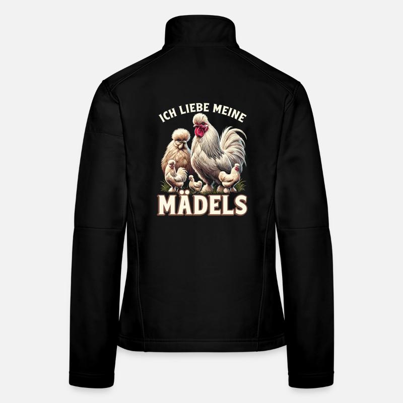 Ich Liebe Meine Mädels Seidenhühner Frauen Softshelljacke