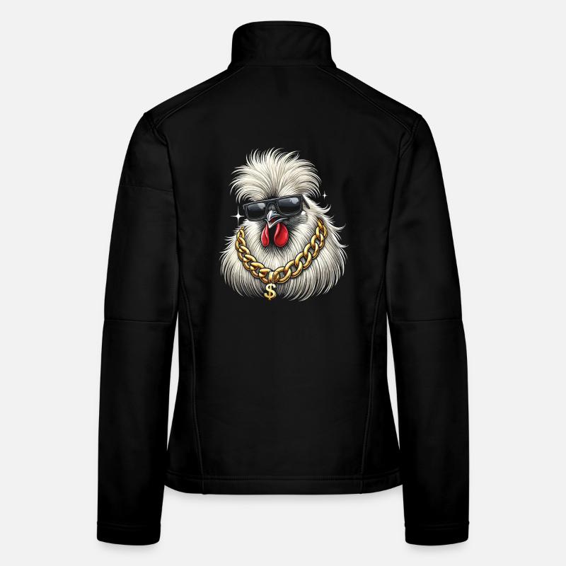 Poulet en soie Veste en tissu softshell Femme