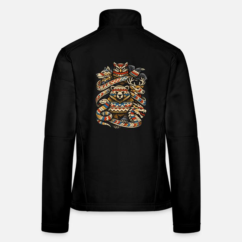 Skandinavisch Wikinger Frauen Softshelljacke