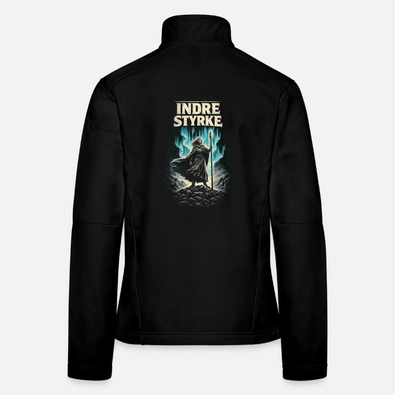 Skandinavisch Wikinger Indre Styrke Frauen Softshelljacke