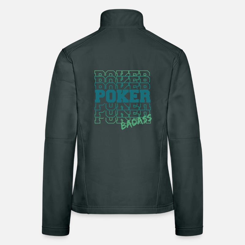Cooler Poker-Gradienten-Tippfehler Frauen Softshelljacke