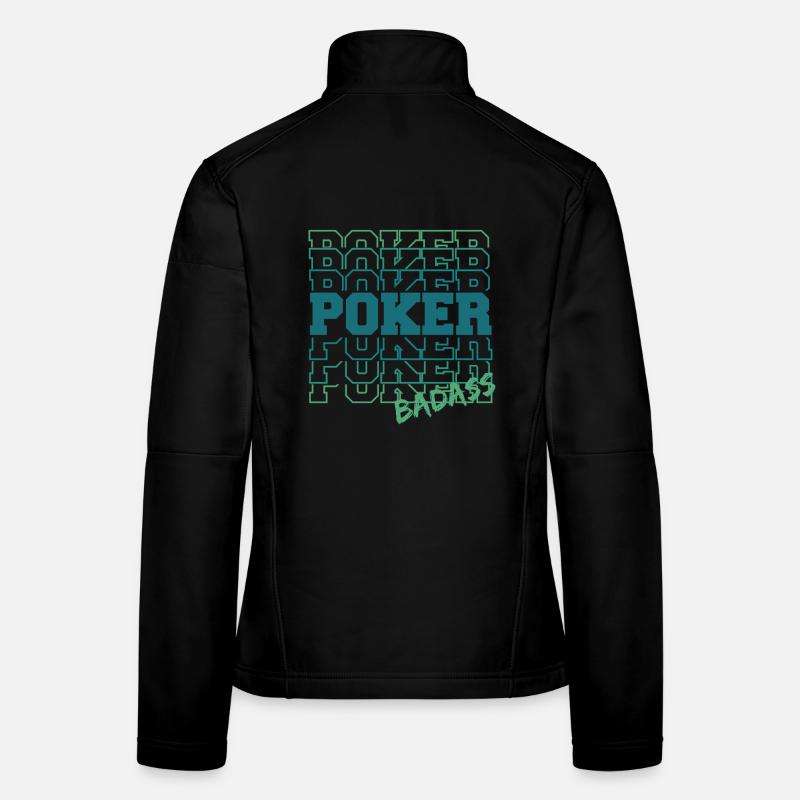 Cooler Poker-Gradienten-Tippfehler Frauen Softshelljacke
