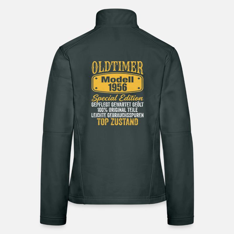 70. Geburtstag Oldtimer Modell 1956 Frauen Softshelljacke