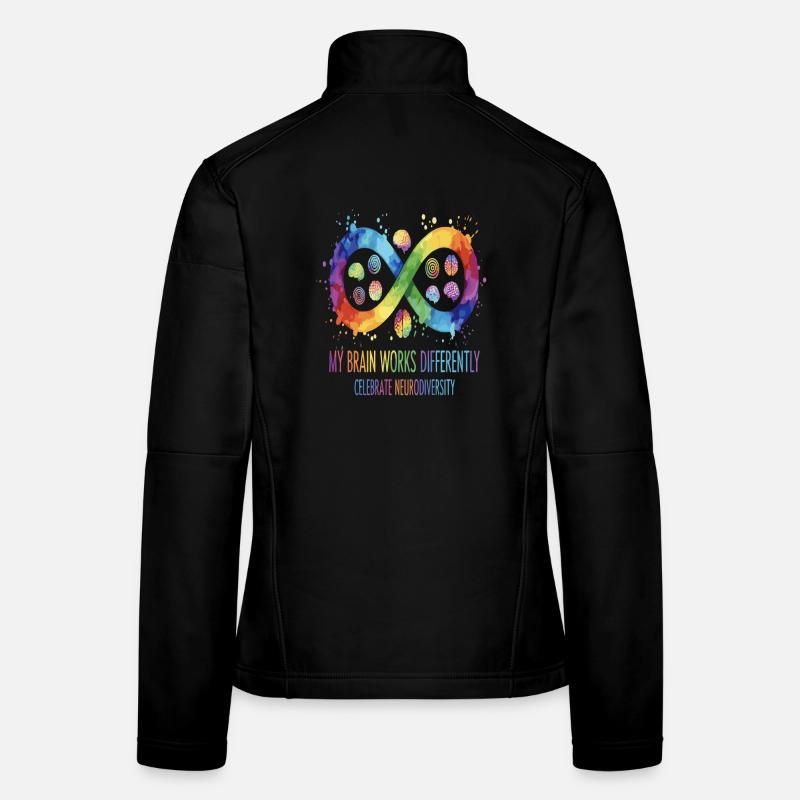My Brain Works Differently Neurodiversity Frauen Softshelljacke