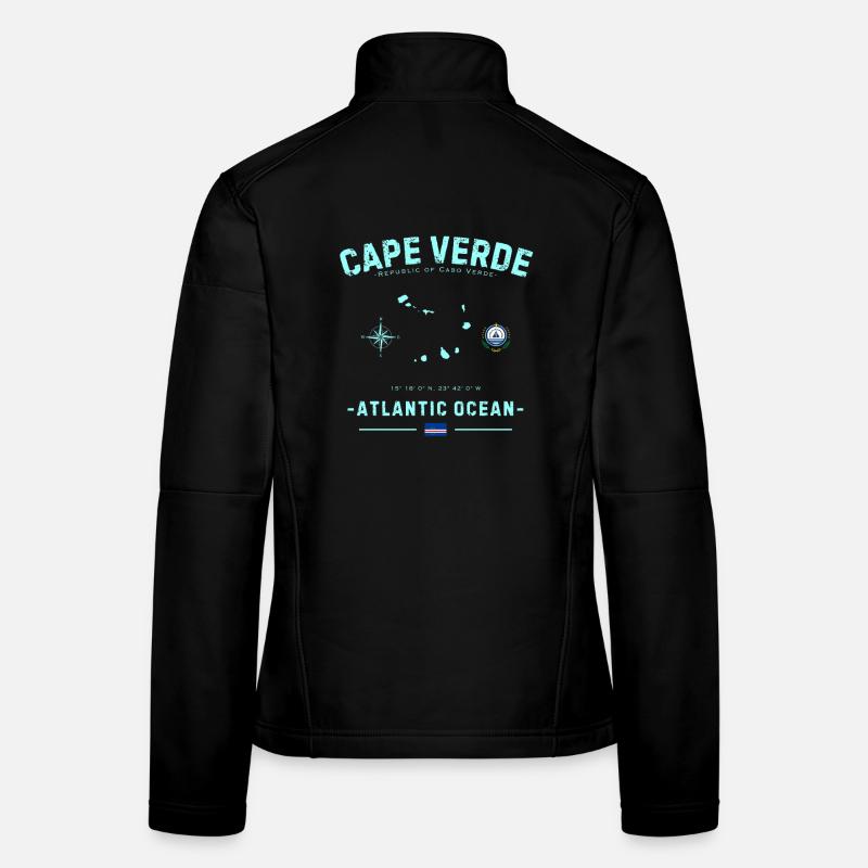 Océan Atlantique du Cap-Vert Veste en tissu softshell Femme
