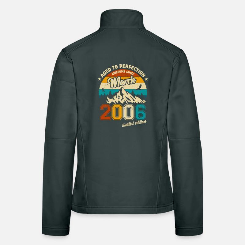 Édition limitée vintage Anniversaire mars 2006 Veste en tissu softshell Femme