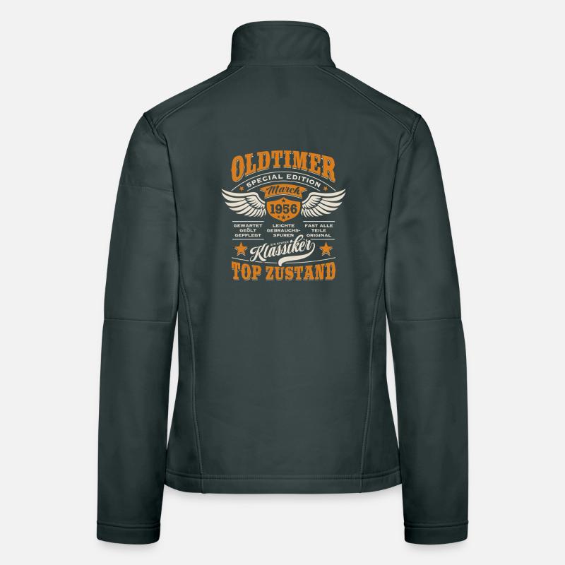 Oldtimer March 1956 - Geburtstag - Geschenk Frauen Softshelljacke